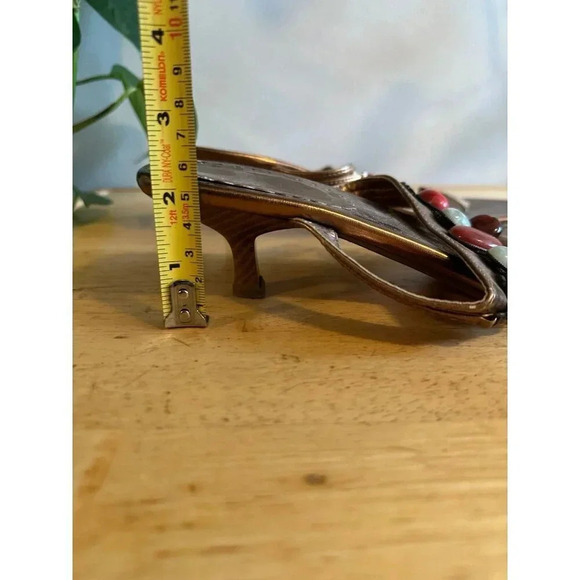 Women’s size 9 stone Heeled  Sandals - Picture 9 of 9